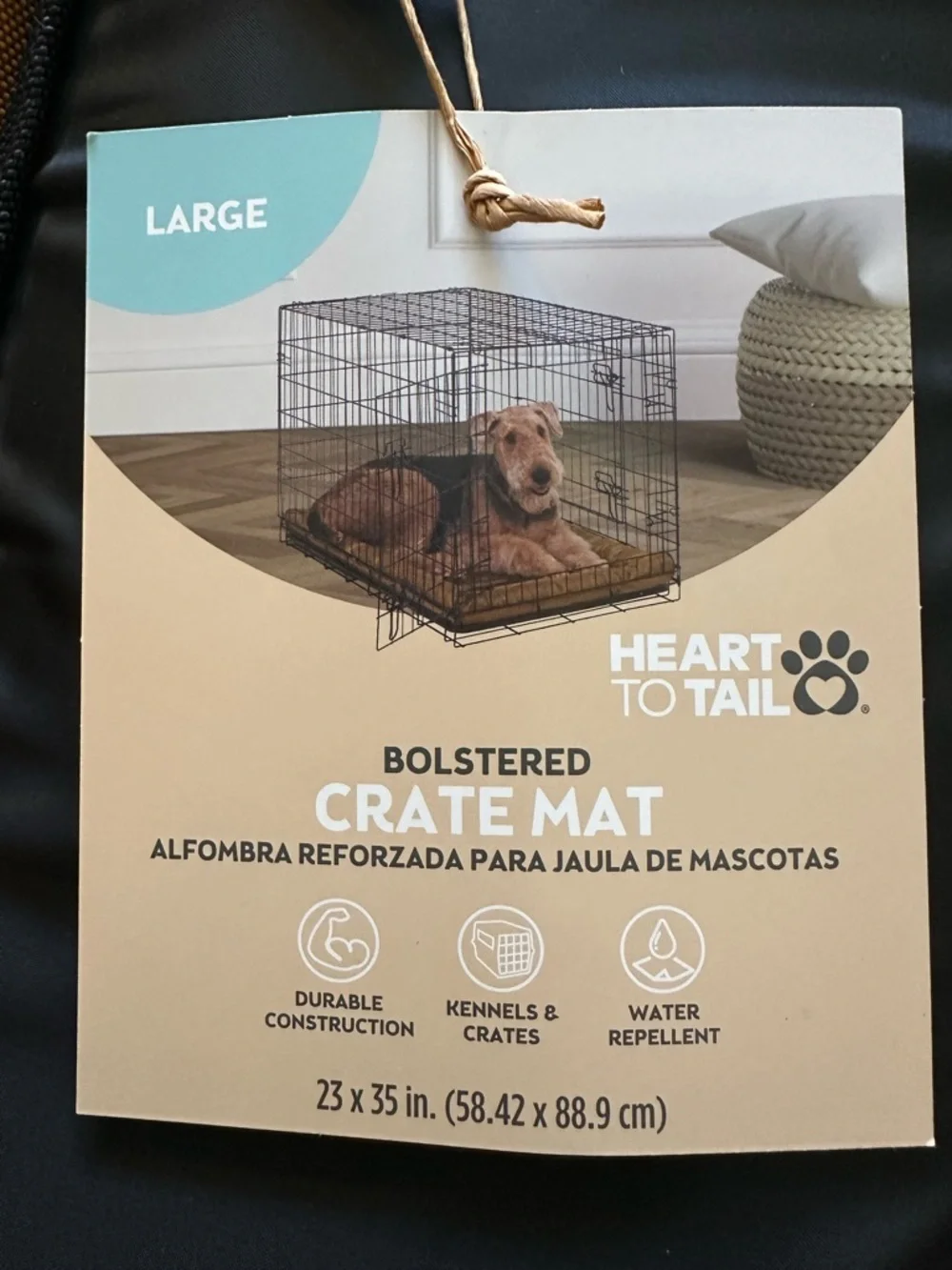 23x35 Camel color pet bed/crate mat
